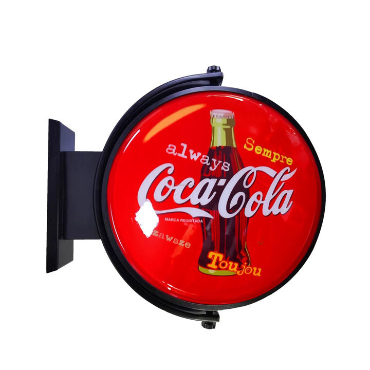 High Quality Custom Circular LED Rotating Advertising Light Box Outdoor Menu Board with Aluminum Frame