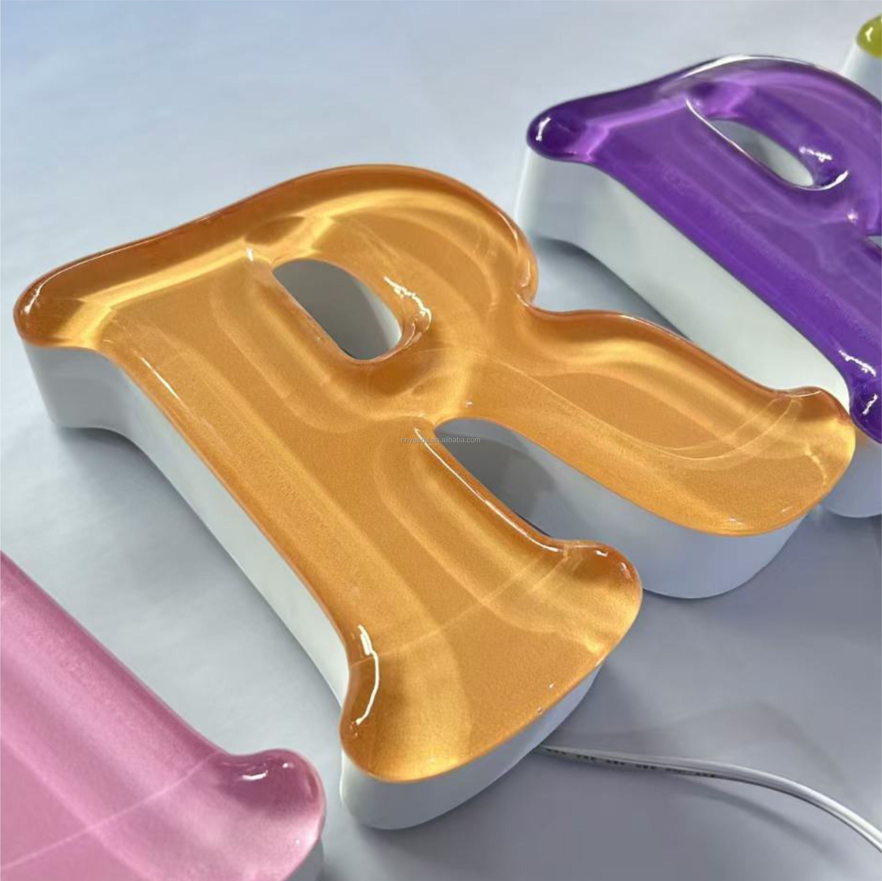 Customizable 3D Illuminated LED Fonts Waterproof Stainless Steel Electronic Sign Board, Applicable to Company, Hospital, Advertising Industry