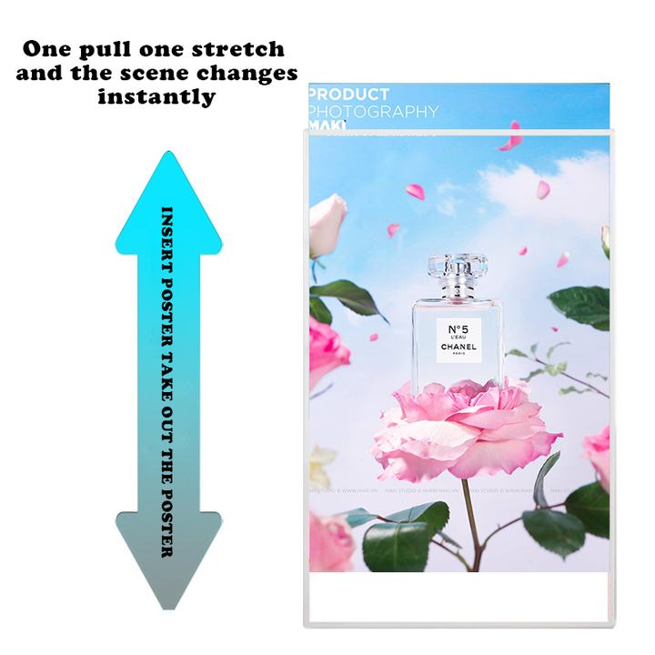 Customized Rectangular Aluminum Frame LED Photo Glass Lightbox Ultra-thin Advertising LED Lighting Display Lamp Poster Stand