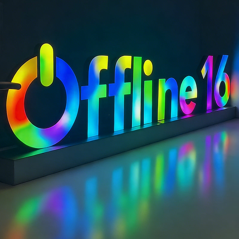 Customized 3D Illuminated Characters with Full-color RGB Dynamic Advertising Signs and Brand Image Sign Design Energy Saving