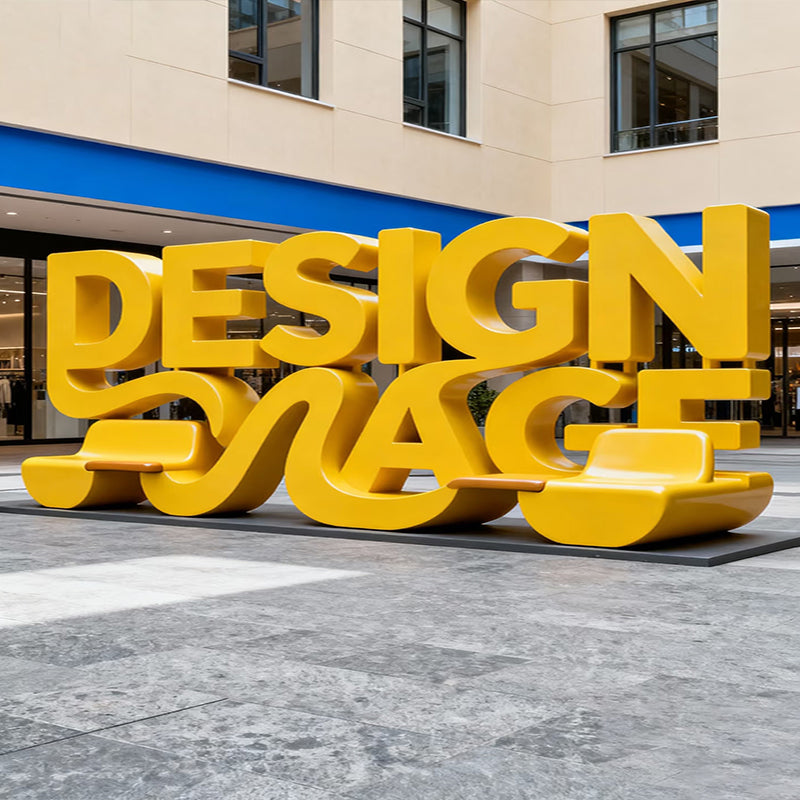 Custom Large Sculpture Sign for Home Company Mall Park Square Celebration Ceremony Sign for Parties and Weddings
