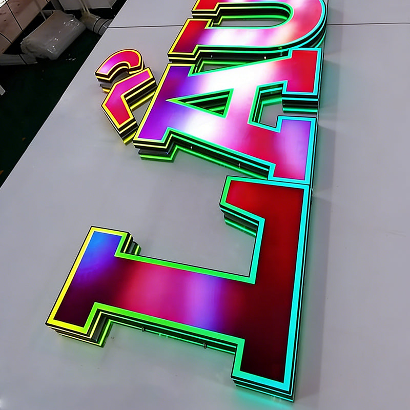 Customized Luminous Light Sign 3D Channel Letter LED Lighting Storefront Sign LED Sign Suitable for Indoor and Outdoor Use