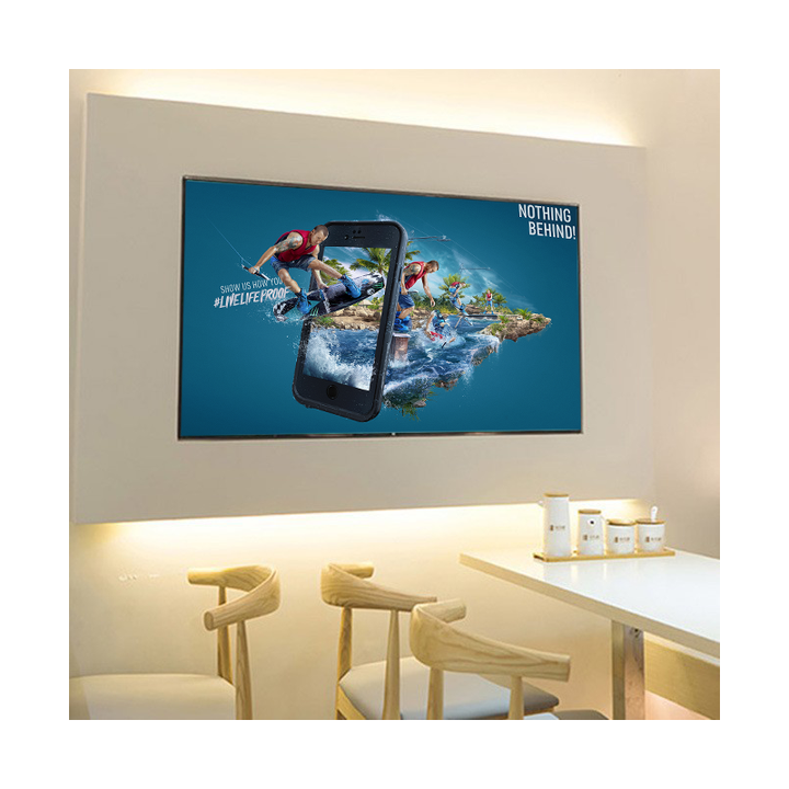Aluminum Frame Advertising Light Box A1/A2/A3/A4 Ultra-thin Tempered Glass Light Box LED Poster Frame Food Advertising Display