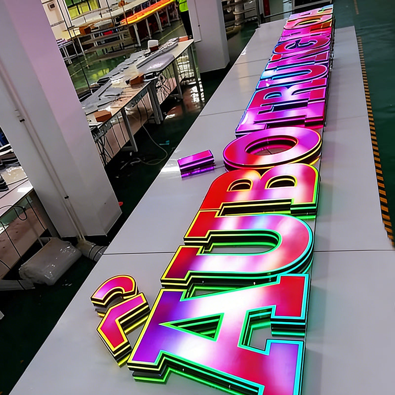 Customized Luminous Light Sign 3D Channel Letter LED Lighting Storefront Sign LED Sign Suitable for Indoor and Outdoor Use