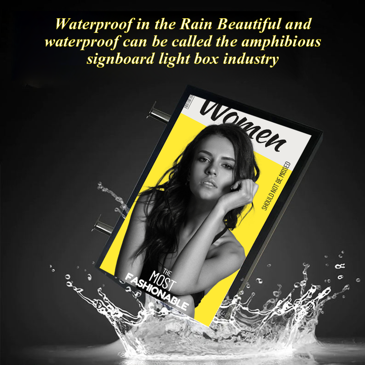 Customized Decorative Rectangular Aluminum Wall-Mounted Diode Electronic Light Box High Brightness LED Water Resistant Dustproof