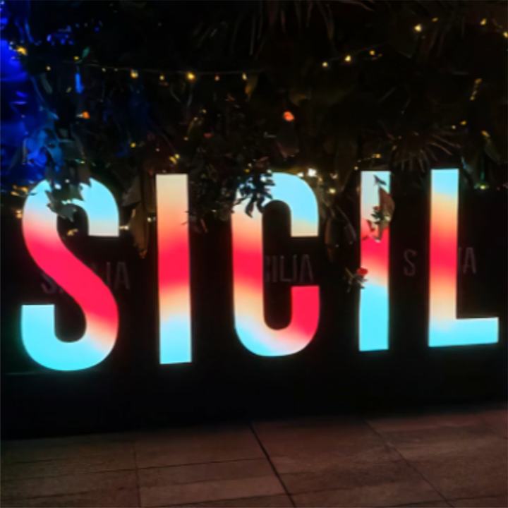 RGB Full Color Dynamic Customization 3D Business Luminous Neon Sign Electronic Nameplate