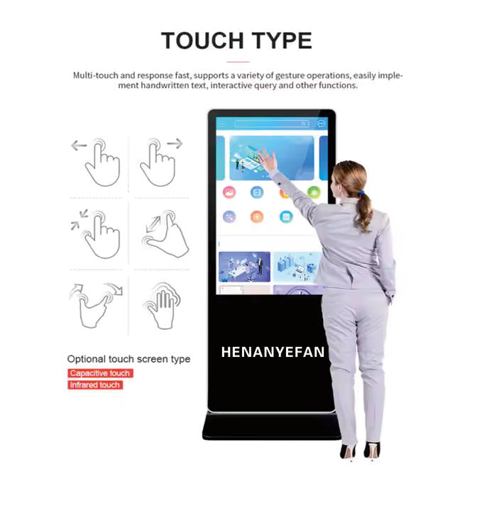 High Definition Indoor Vertical LED Display Screen Digital Stand Advertising Display with High Visibility LCD Technology