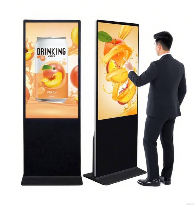 High Definition Indoor Vertical LED Display Screen Digital Stand Advertising Display with High Visibility LCD Technology