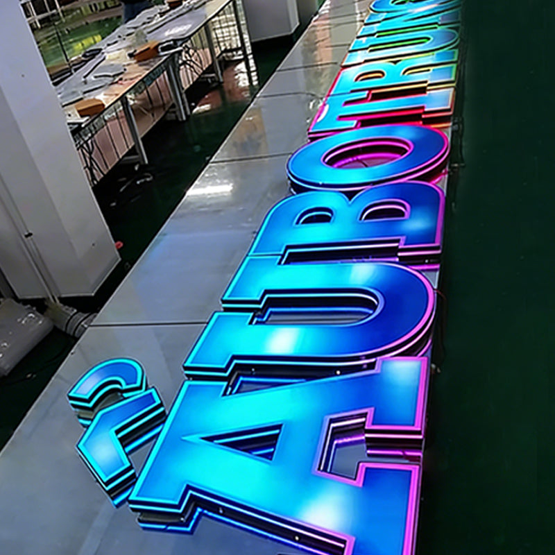 Customized Luminous Light Sign 3D Channel Letter LED Lighting Storefront Sign LED Sign Suitable for Indoor and Outdoor Use