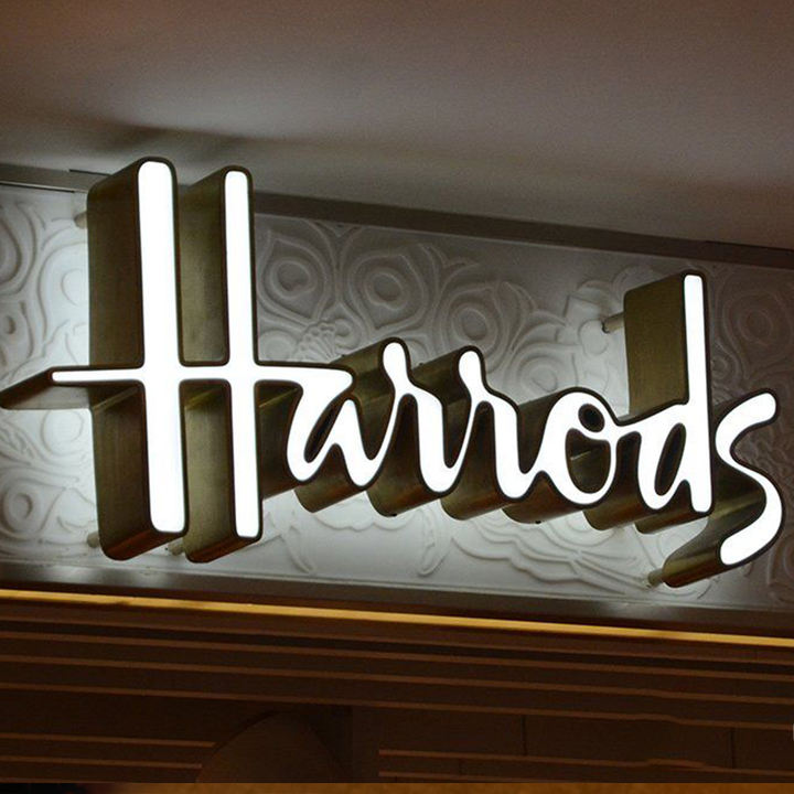 Customized LED Diode Front Illuminated Letter logo 3D Acrylic logo Illuminated Letter LogoLED Illuminated Logocommercial Signage