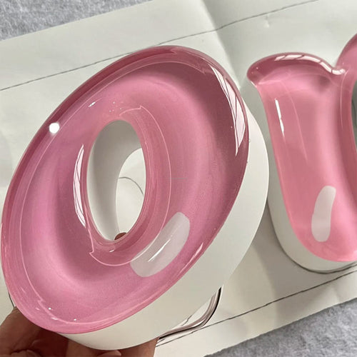 Professional Custom Jelly Candy Style Luminous Fun Style LED Logo Neon Lights Indoor Office Decorative Letter Logo Background