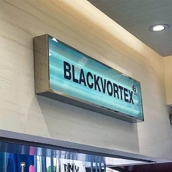 Factory Customized Rectangular Square Transparent Colored Acrylic LED Waterproof Advertising Lightbox with Logo Display Lighting