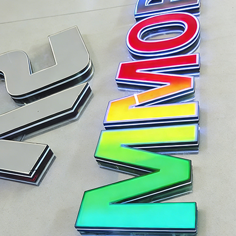 Customized Luminous Light Sign 3D Channel Letter LED Lighting Storefront Sign LED Sign Suitable for Indoor and Outdoor Use