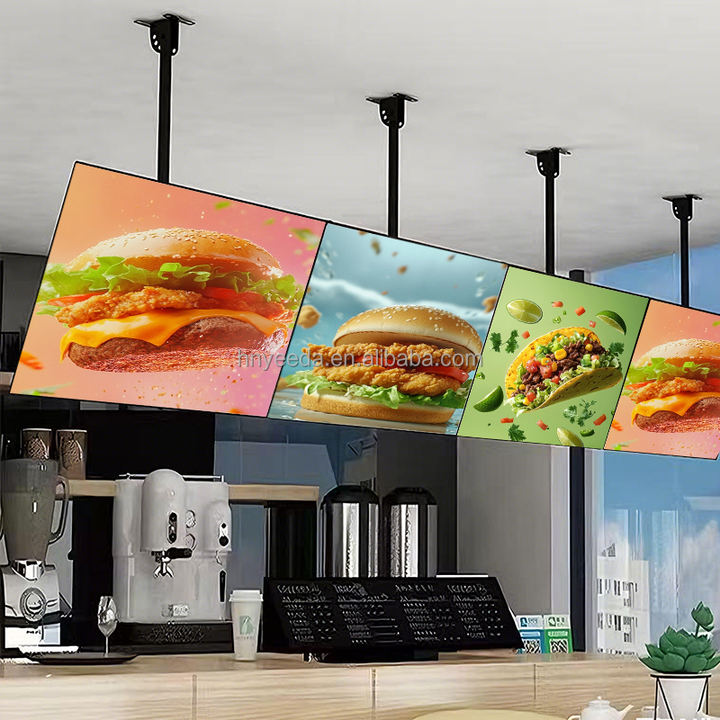 Wholesale Hamburger Shops, Gas Stations, LED Diodes Ultra-thin Glass Panel Light Boxes, and Hanging Light Boxes for Chain Stores