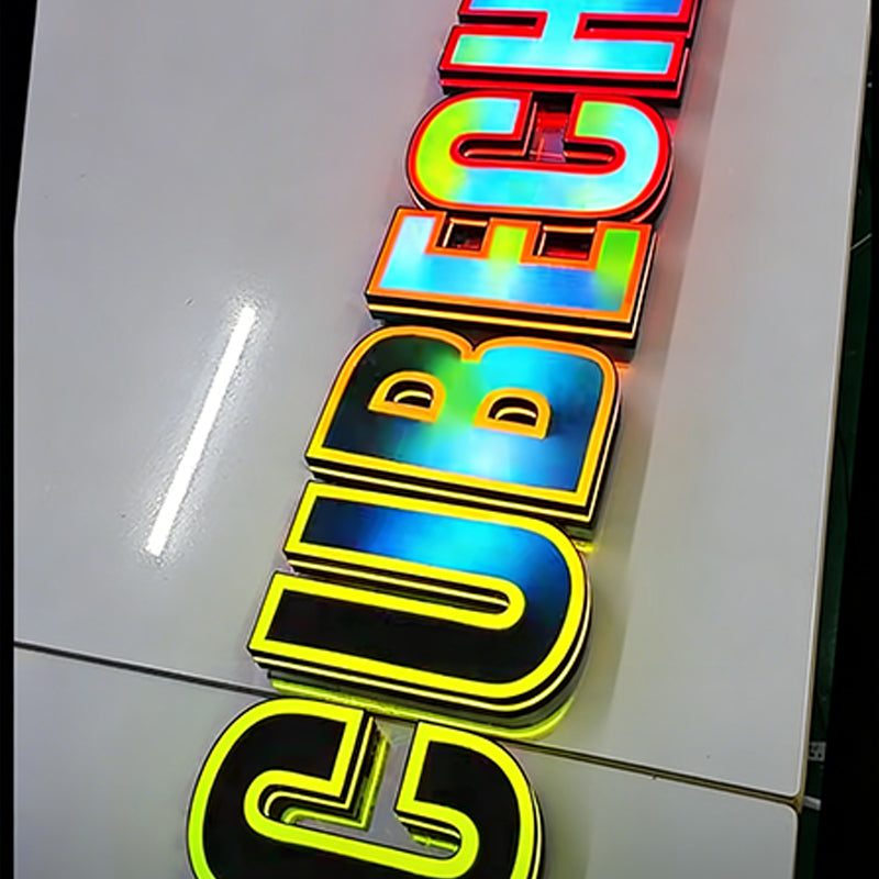 Customized 3D Illuminated Characters with Full-color RGB Dynamic Advertising Signs and Brand Image Sign Design Energy Saving