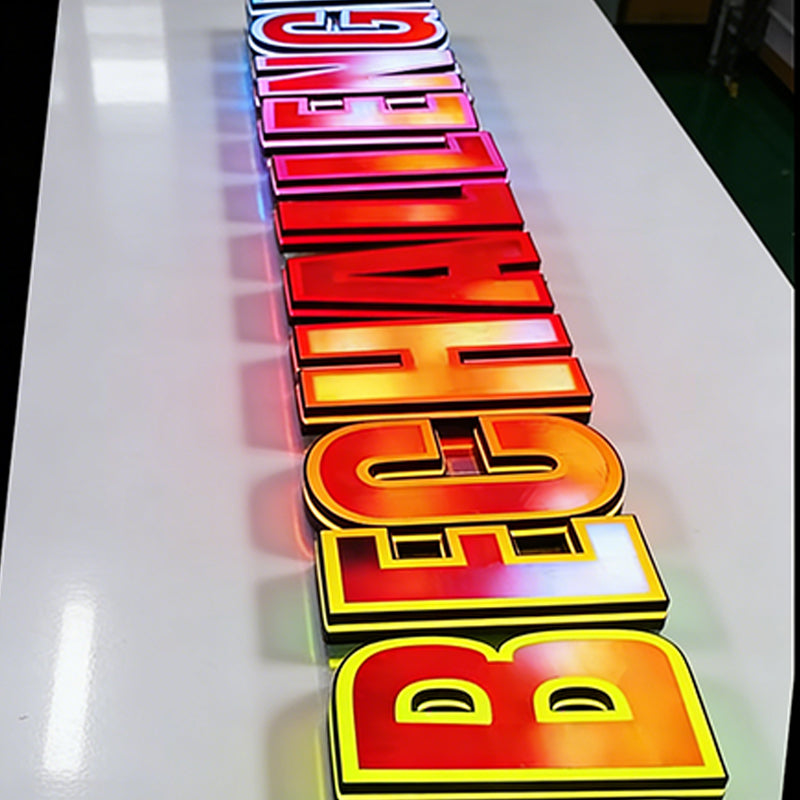 Customized 3D Illuminated Characters with Full-color RGB Dynamic Advertising Signs and Brand Image Sign Design Energy Saving