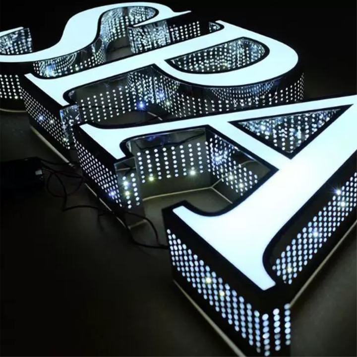 Custom Outdoor 3D LED Logo Lighting Signage for Company & Hospital Advertising & Decoration