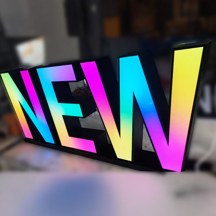 4ft 5ft 6ft 7ft 8ft 9ft Colorful 3D Adjustable IPX5 Waterproof LED Letter LOGO for Outdoor Advertising & Directional Signage