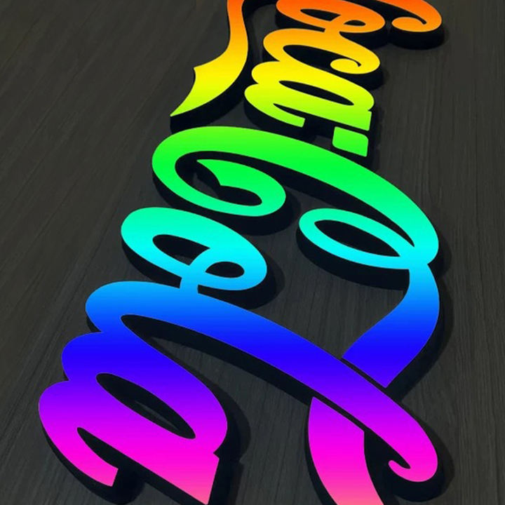 4ft 5ft 6ft 7ft 8ft 9ft Colorful 3D Adjustable IPX5 Waterproof LED Letter LOGO for Outdoor Advertising & Directional Signage