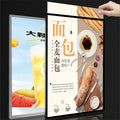 Customized 12V Restaurant LED Menu Board Advertising Light Box Rectangle Shape Aluminum Frame Tempered Glass Decorative Hanging