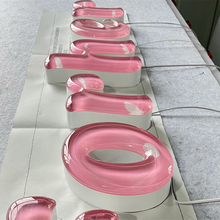 Professional Custom Jelly Candy Style Luminous Fun Style LED Logo Neon Lights Indoor Office Decorative Letter Logo Background