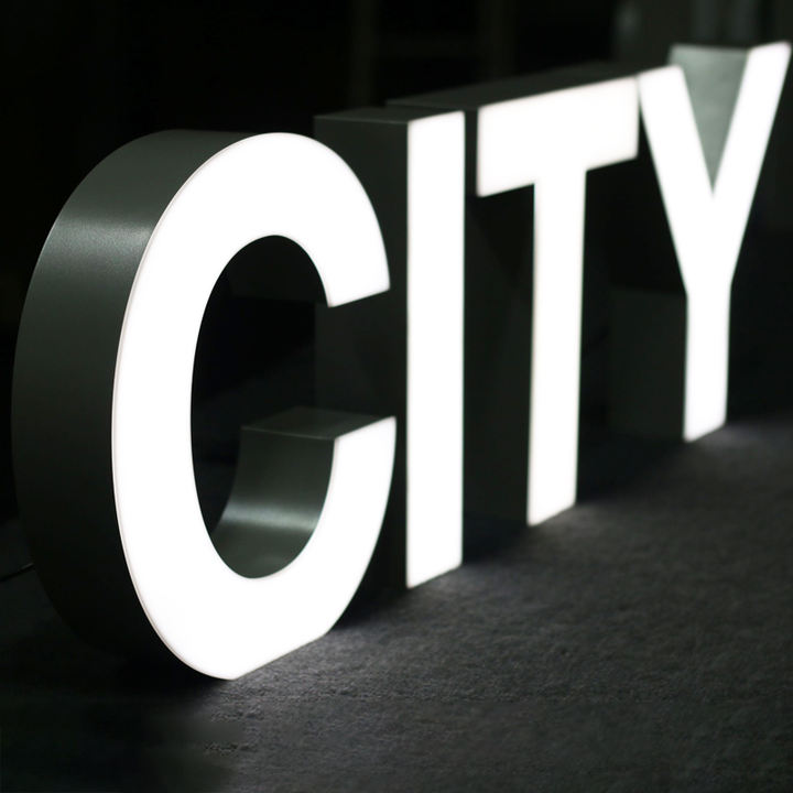 Floor Standing Large 3D LED Illuminated Letter Signs and 3D Numbers. Large LOGO. Suitable for Company Factory Exhibition Halls.