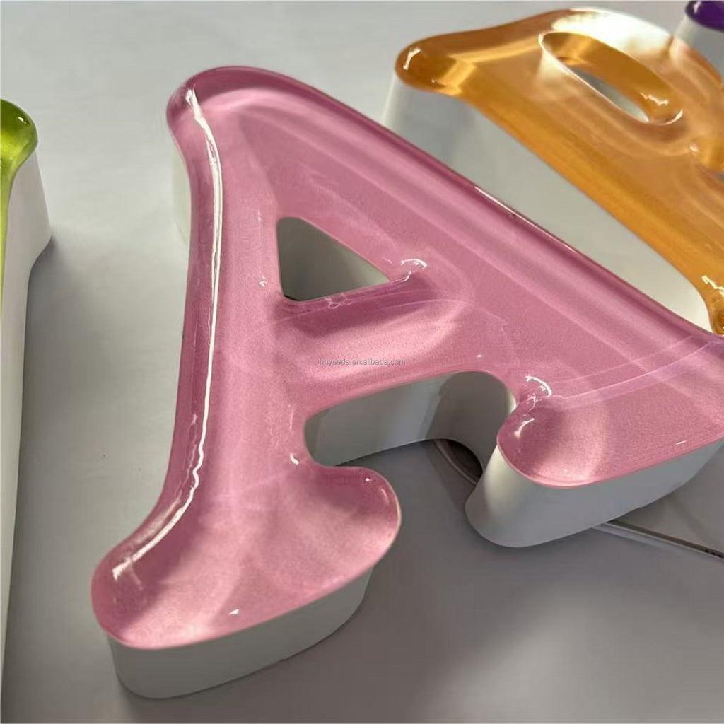 Customizable 3D Illuminated LED Fonts Waterproof Stainless Steel Electronic Sign Board, Applicable to Company, Hospital, Advertising Industry