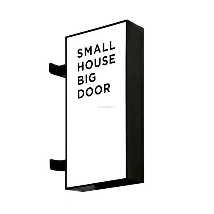Customized Outdoor LED Advertising Light Box Signs Aluminum Frame Metal Menu Boards for Hanging Installation