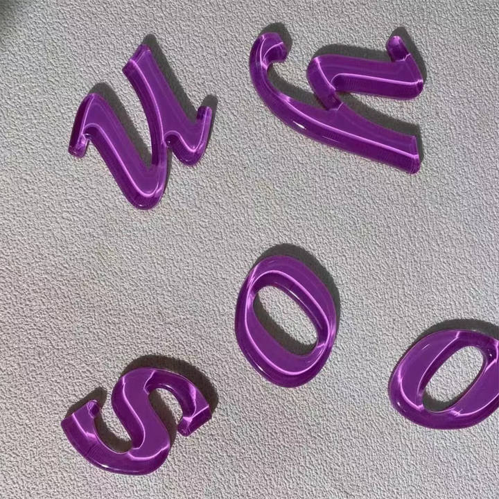 Customized Jelly Candy Style LED Luminous Fun Style logo Letter Character logo Background Wall Neon Lights Decorative Lights