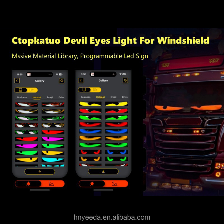 USB App Programmable LED Logo Display Intelligent LED Screen Car Panel Rolling Information Car Advertising LED Matrix Panel